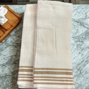 Set of 2 Premium Kitchen Towels – Soft Absorbent Dish Towels for Drying,